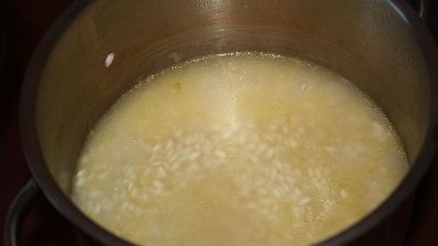 черничное ризотто