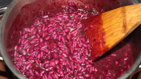 черничное ризотто