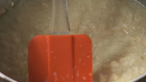 десертное ризотто с ягодами, ванилью и авокадо