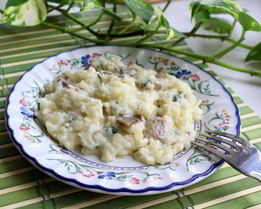 Классическое ризотто с курицей и грибами