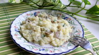 Классическое ризотто с курицей и грибами