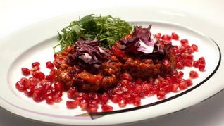 Красное ризотто из перловки