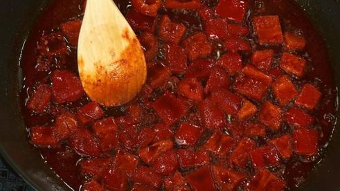 красное ризотто из перловки