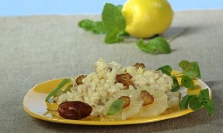 Рецепт лимонного ризотто с финиками