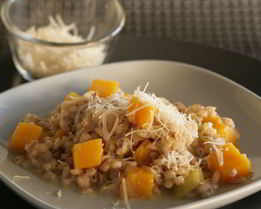 Перловое ризотто с тыквой