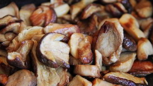 ризотто с белыми грибами и петрушкой