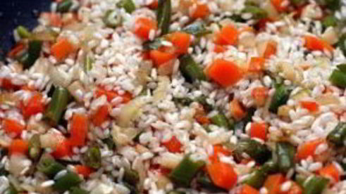 ризотто с фасолью