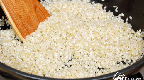 ризотто с форелью