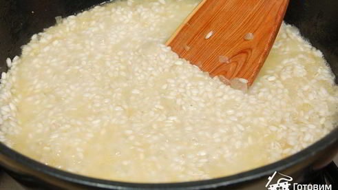 ризотто с форелью