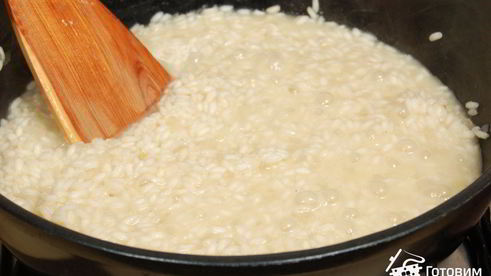 ризотто с форелью