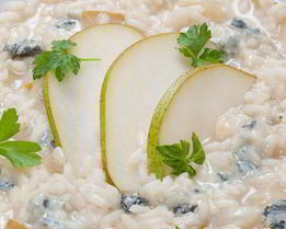 Ризотто с горгонзолой и грушей