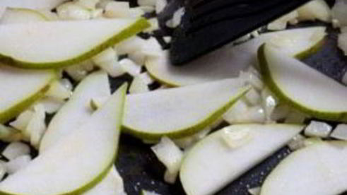 ризотто с горгонзолой и грушей