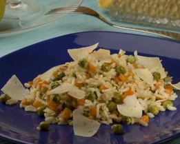 Ризотто с горошком