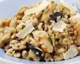 Ризотто с курицей и грибами