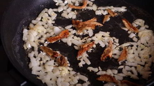 ризотто с лисичками