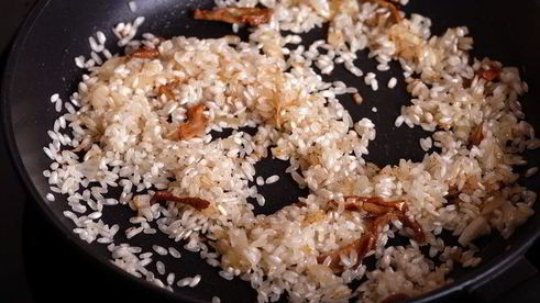 ризотто с лисичками