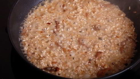 ризотто с лисичками