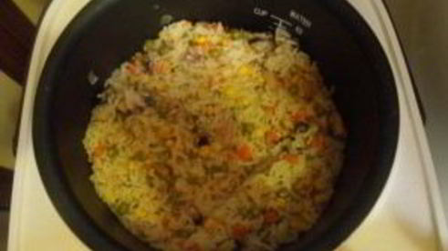 ризотто с морепродуктами в мультиварке