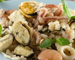 Ризотто с морепродуктами