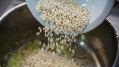 ризотто с осьминогом