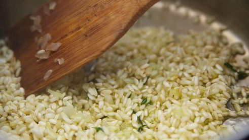 ризотто с осьминогом