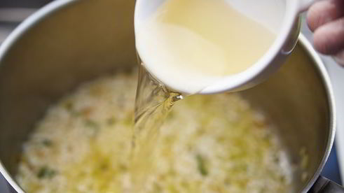 ризотто с осьминогом