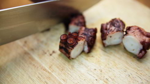 ризотто с осьминогом