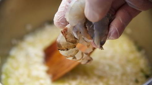 ризотто с осьминогом