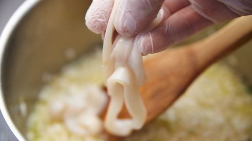 ризотто с осьминогом