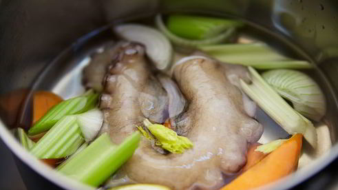 ризотто с осьминогом