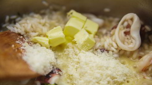 ризотто с осьминогом