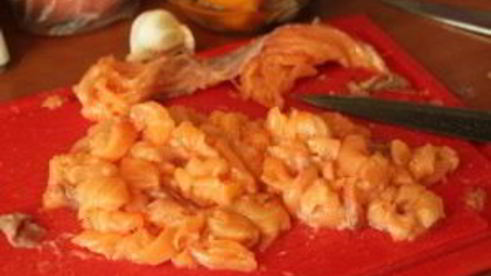 ризотто с семгой