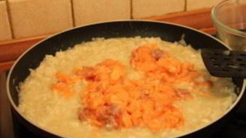 ризотто с семгой