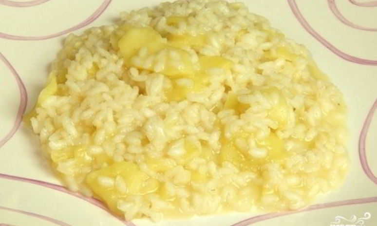 Рецепт ризотто с яблоками