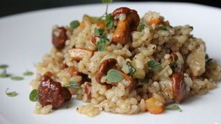 Ризотто с замороженными овощами