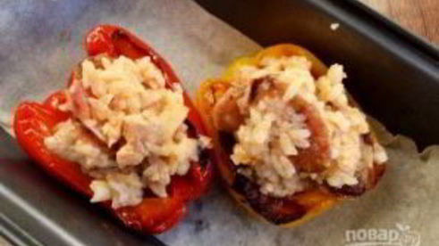 ризотто в болгарском перце