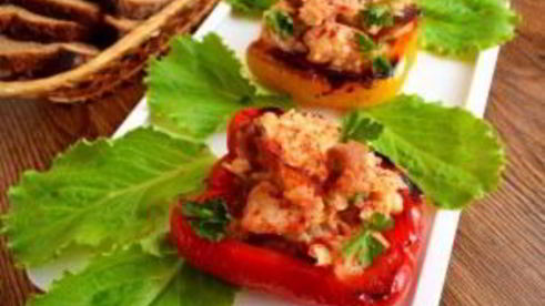 ризотто в болгарском перце