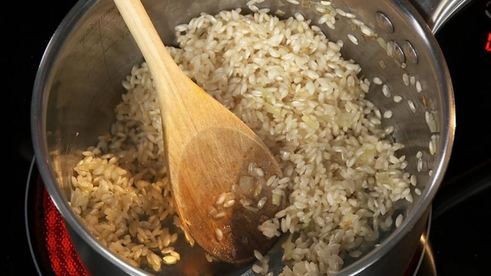 телятина с вишневым ризотто