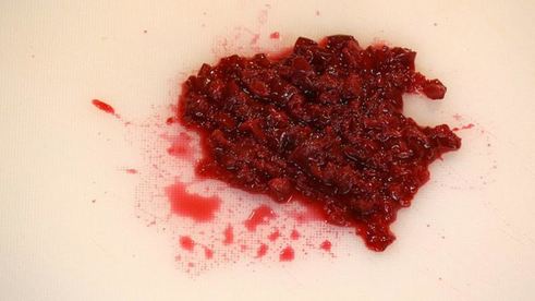 телятина с вишневым ризотто