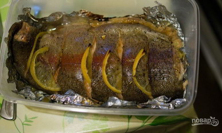 Рецепт белорыбицы, запеченной в фольге в духовке