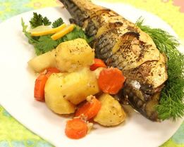 Макрель запеченная