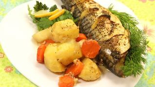 Макрель запеченная