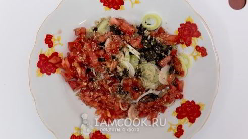 масляная рыба, запеченная с овощами