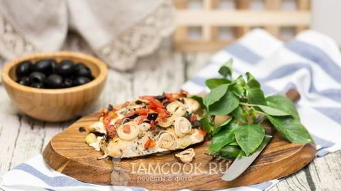 масляная рыба, запеченная с овощами