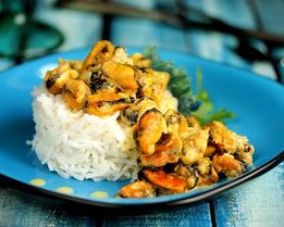 Мидии в духовке в сливочном соусе