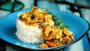 Мидии в духовке в сливочном соусе