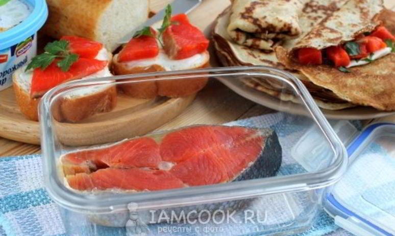 Рецепт рыбы красной соленой