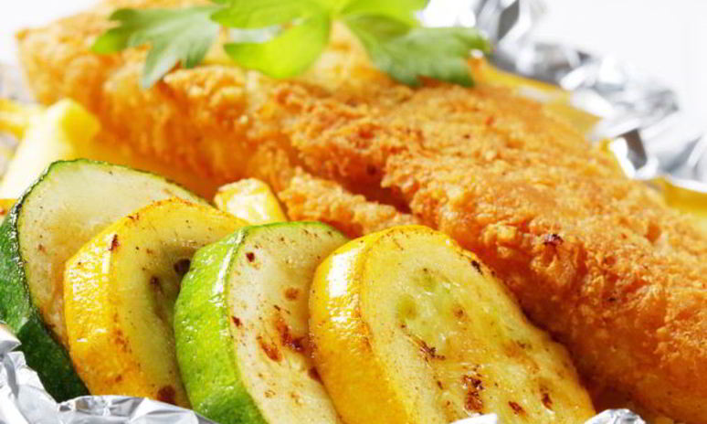 Рецепт рыбы с кабачками запеченная в духовке