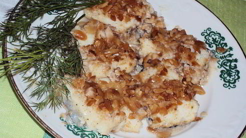 рыбка, запеченная с арахисом