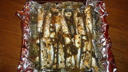 салака запеченная в духовке